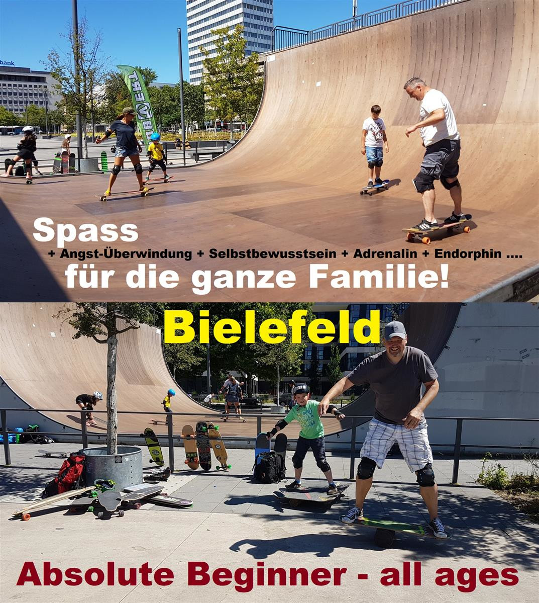 19.05.24 Skate-+Longboardkurs STEP 1 Bielefeld 15:00 - 18:00  Uhr