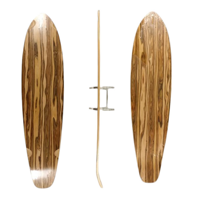 SkaReCo Deck Shape402 Kicktails K40 40"x9,75" WB26,75" Smoked wood