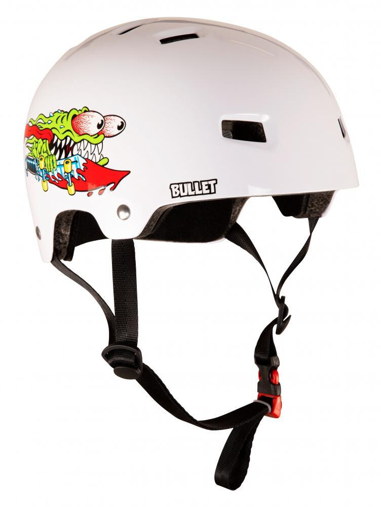 Bullet x Santa Cruz Helmet Slasher Youth Gloss White OSFA