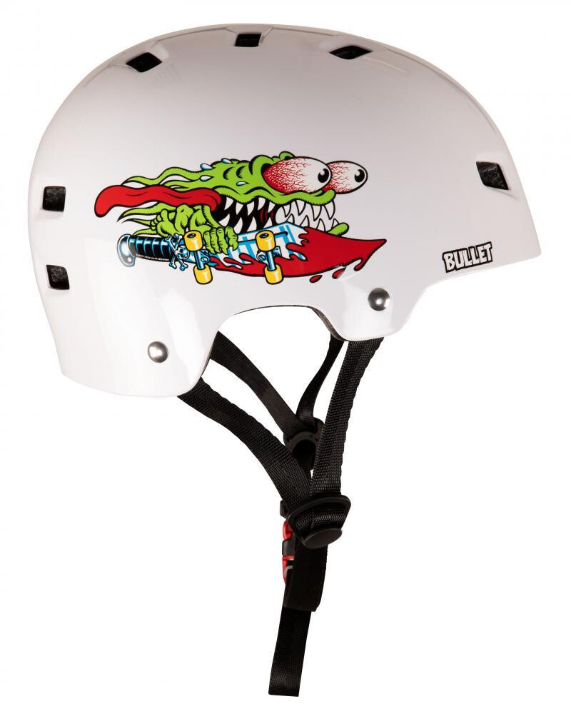 Bullet x Santa Cruz Helmet Slasher Youth Gloss White OSFA