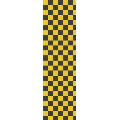 Fruity Griptape (9"x33") Black/Yellow Checkers Single Sheet