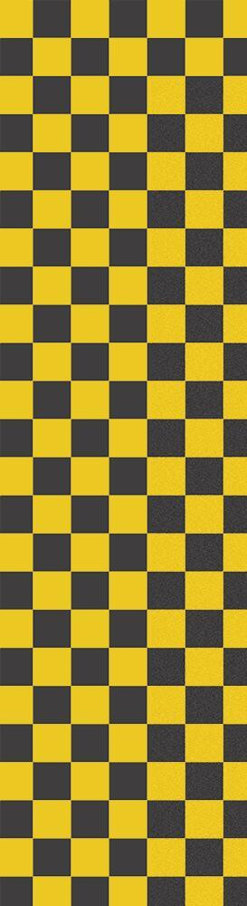 Fruity Griptape (9"x33") Black/Yellow Checkers Single Sheet