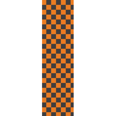 Fruity Griptape (9"x33") Black/Orange Checkers Single Sheet