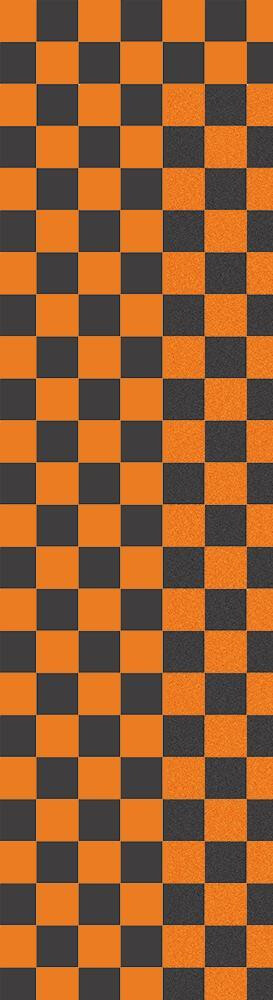 Fruity Griptape (9"x33") Black/Orange Checkers Single Sheet