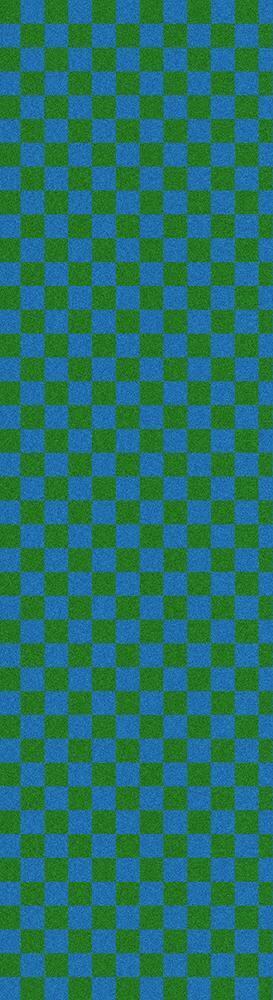 Fruity Griptape (9"x33") Green/Blue Checkers Single Sheet