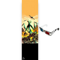 Fruity Griptape (9"x33") Anaglyph Mantis with...