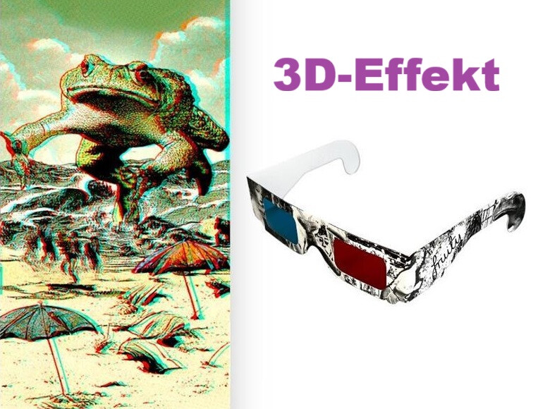 Fruity Griptape (9"x33") Anaglyph Toad with 3D Glasses Single Sheet