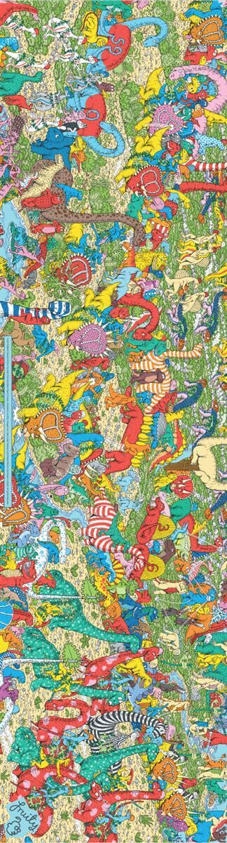Fruity Griptape (9"x33") Wheres Wally Jurrasic Games with dinosaurs