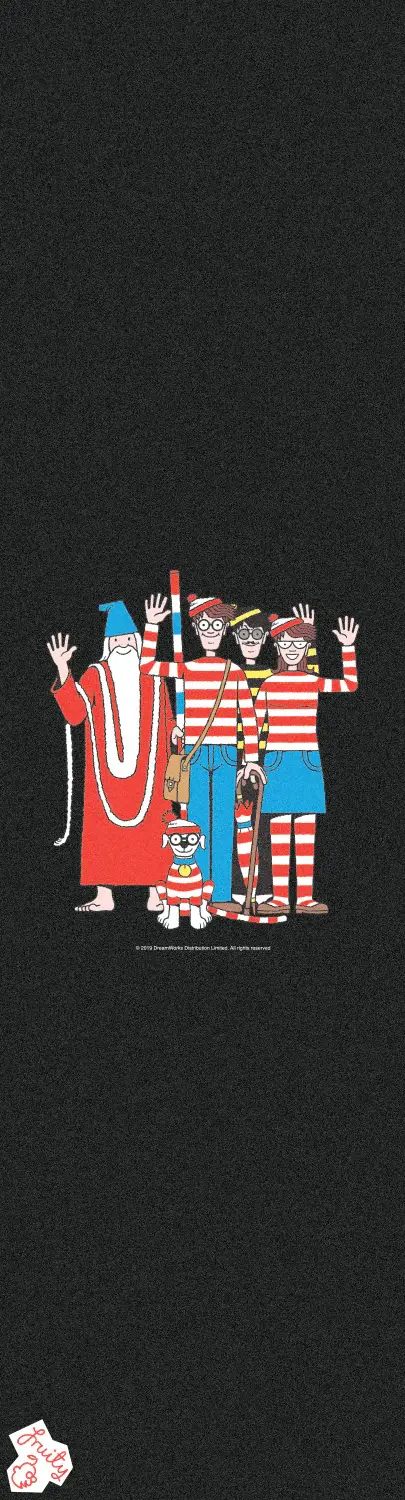 Fruity Griptape (9"x33") Wheres Wally Group Shot