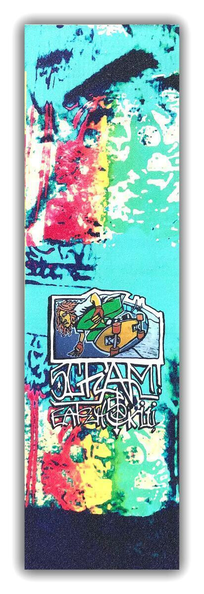 SCRAM-SKATES Griptape 10"x34" Tie Dye