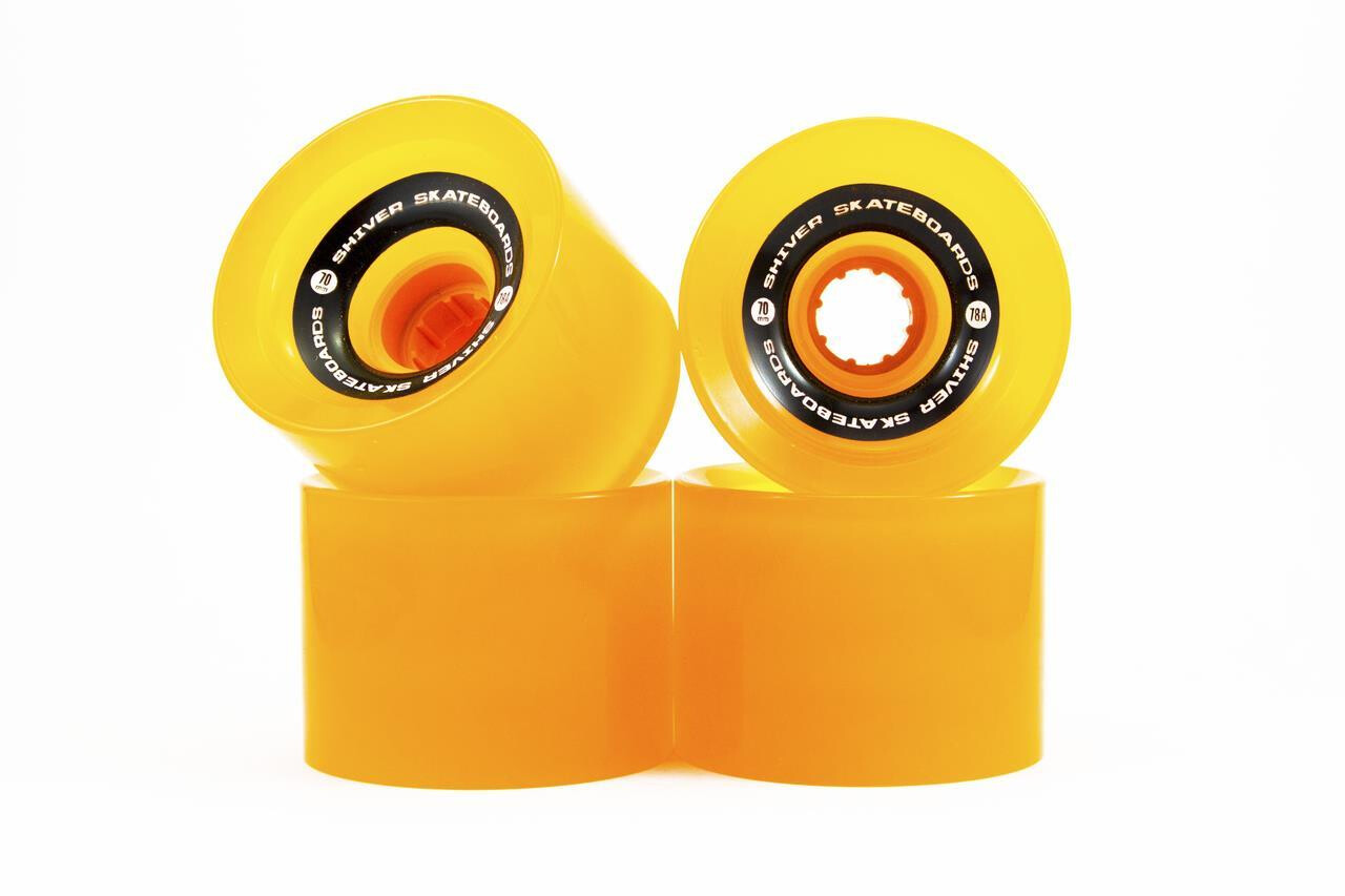 Shiver Longboard Wheels 70mm/78a orange
