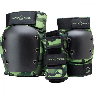 Pro-Tec Street Gear Junior 3-Pack Pad Set Camo/Black YM
