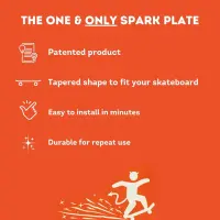 Tail Devil Spark Plate - Color : Red