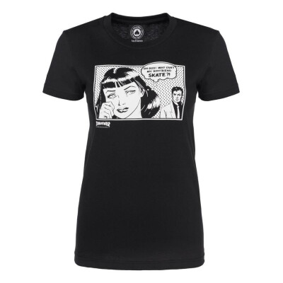 Thrasher T-Shirt Boyfriend-Girls black, XS