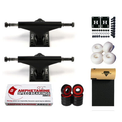 Core Trucks Skateboard Axle Set up 5.5 black/black