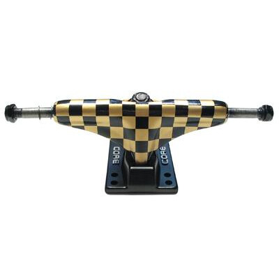 Core Trucks Skateboard 5.0 checkered gold/schwarz