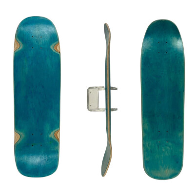 SkaReCo Deck Oldschool+Surfskate Hybrid 9,5” * 32,5” WB16,5” teal / teal - gepressed in Deutschland