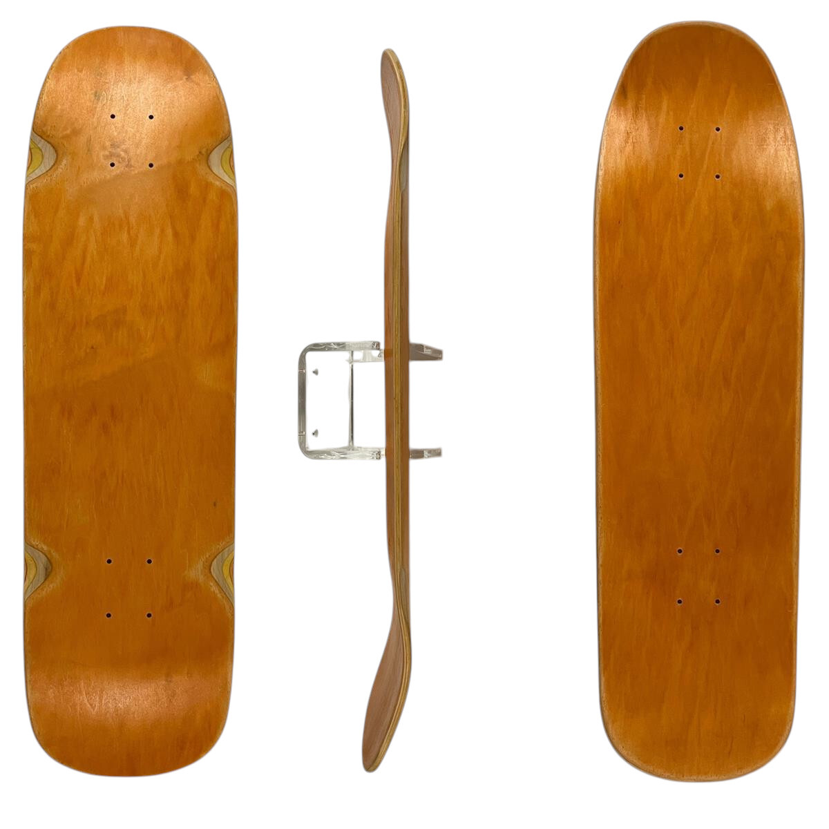 SkaReCo Deck Oldschool+Surfskate Hybrid 9,5” * 32,5”, WB 16,5” orange/ orange  - gepresst in Deutschland