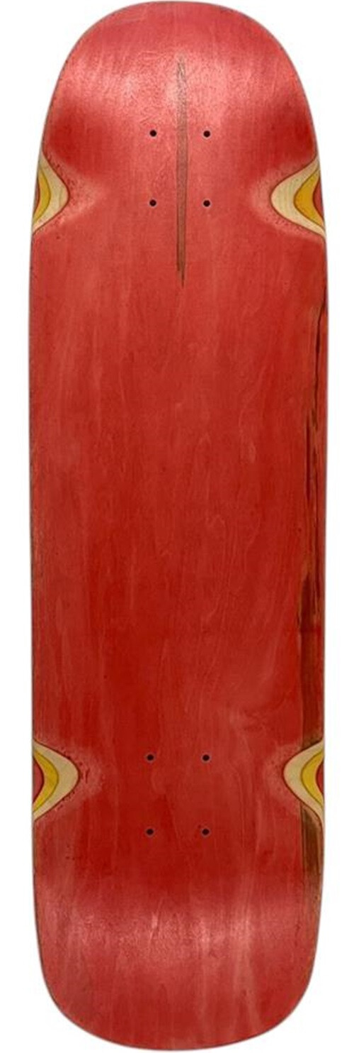 SkaReCo Deck Oldschool+Surfskate Hybrid 9,5” * 32,5” WB16,5” orange red / orange red  - gepresst in Deutschland