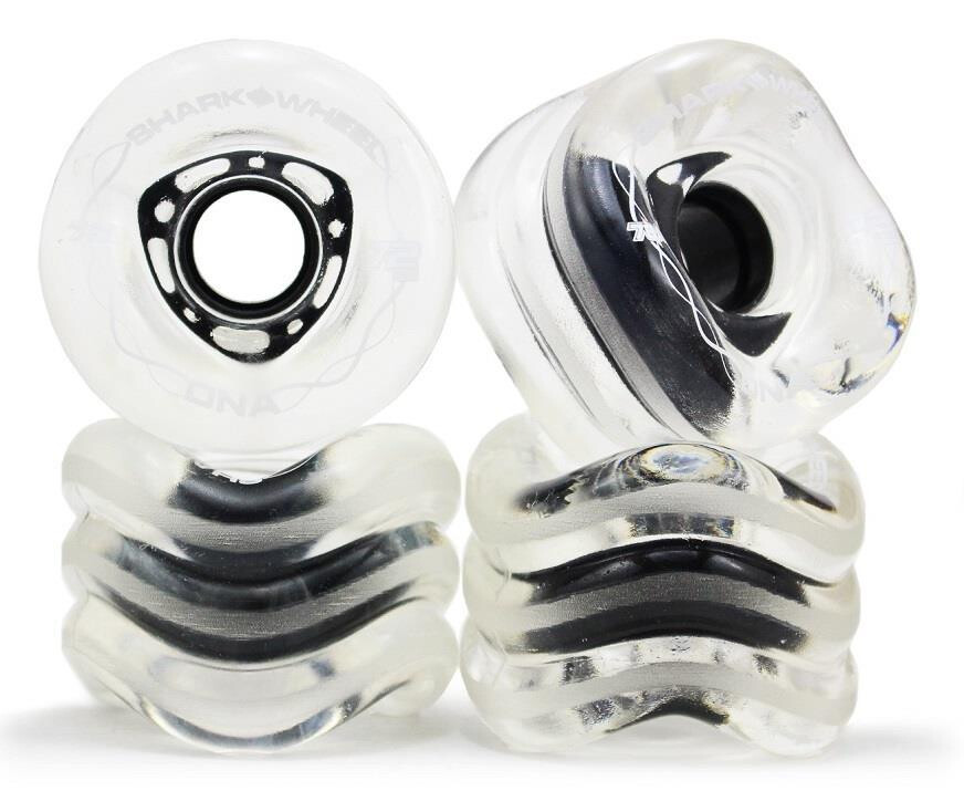 SHARK WHEEL DNA 72mm/78a transparent with black core