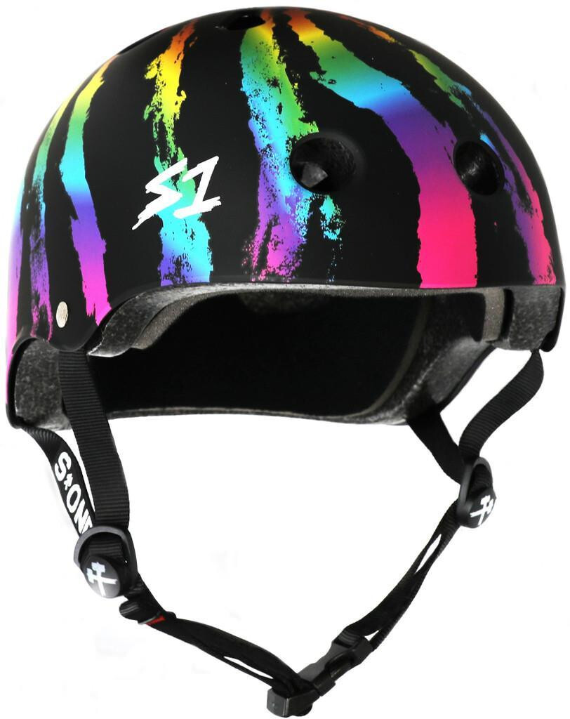 S-ONE Helmet Lifer - Black Matte Rainbow Swirl