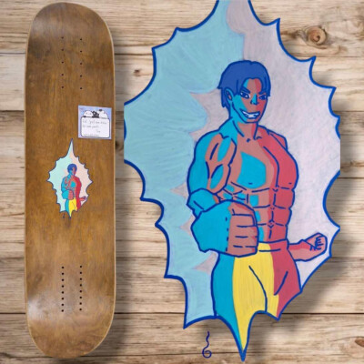 SkaReCo Deck Beginner Pop 8,25” * 32,5” WB14 - WB18  brown / brown handpainted