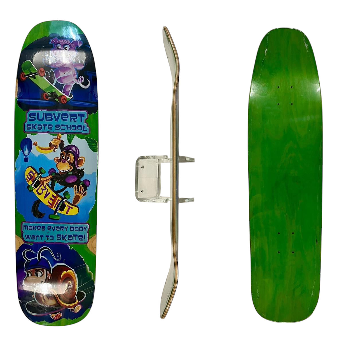 SkaReCo Deck O33 OLD SCHOOL  33"x9" WB15" skateschool / green