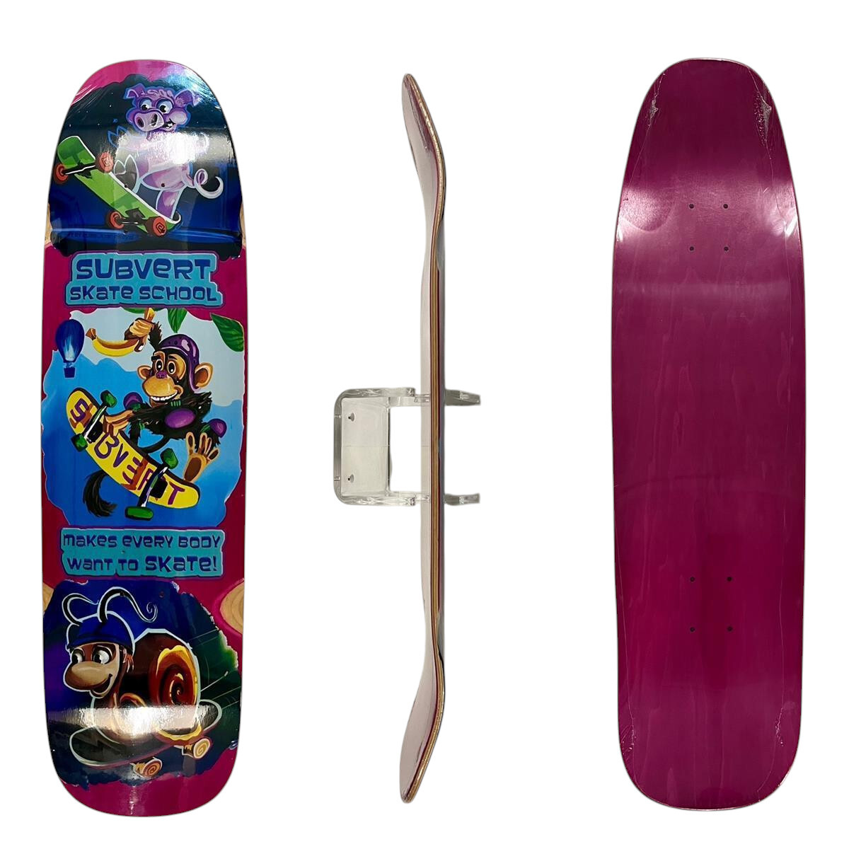 SUBVERT Deck O33 OLD SCHOOL  33"x9" WB15" skateschool / purple