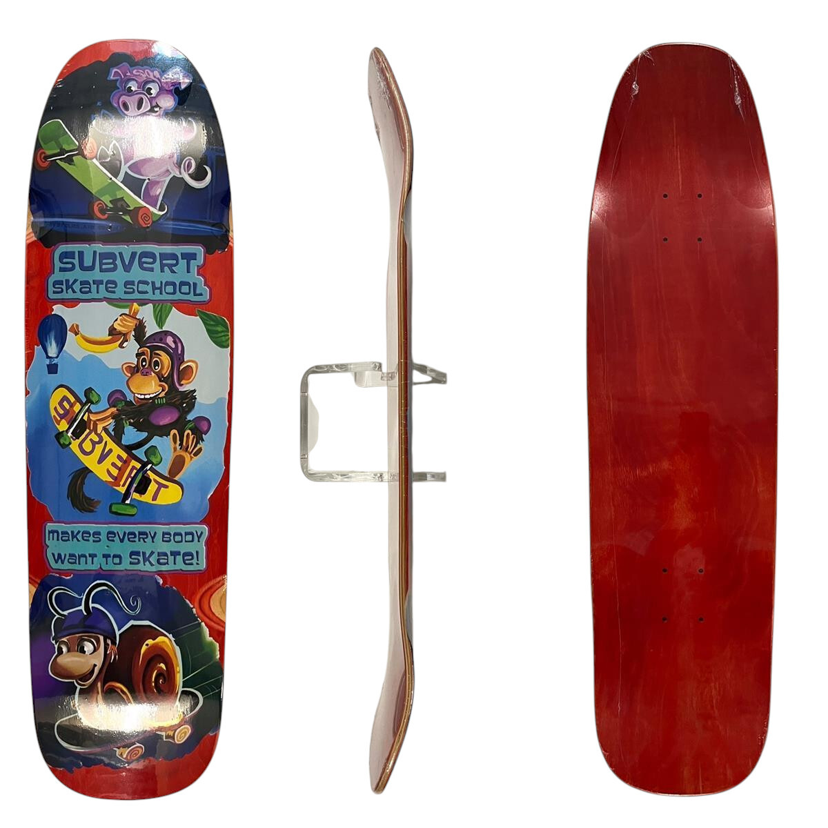 SkaReCo Deck O33 OLD SCHOOL  33"x9" WB15" skateschool / red