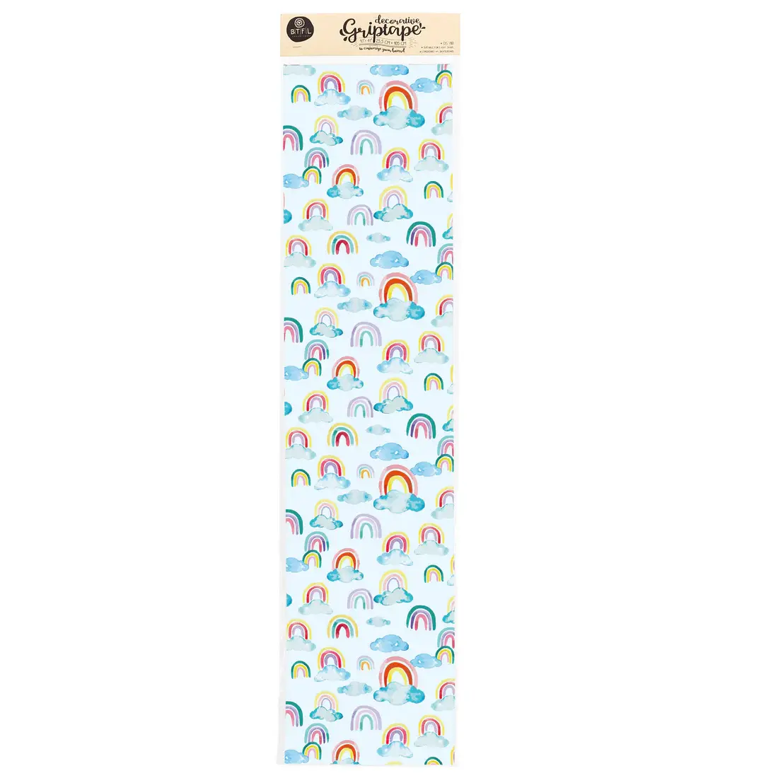 BTFL Griptape für Longboards 9" x 41,3" RAINBOWS