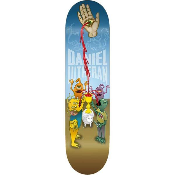 Toy Machine Deck Lutheran Bloodhand 8.5" x 32.35" blue