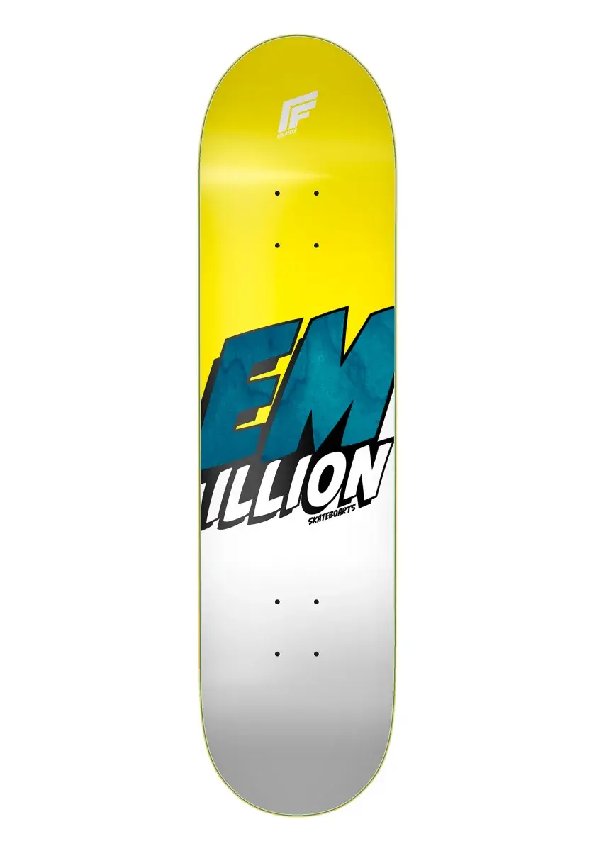 EMillion Deck - Logo - 8.125 x 31.5 yellow