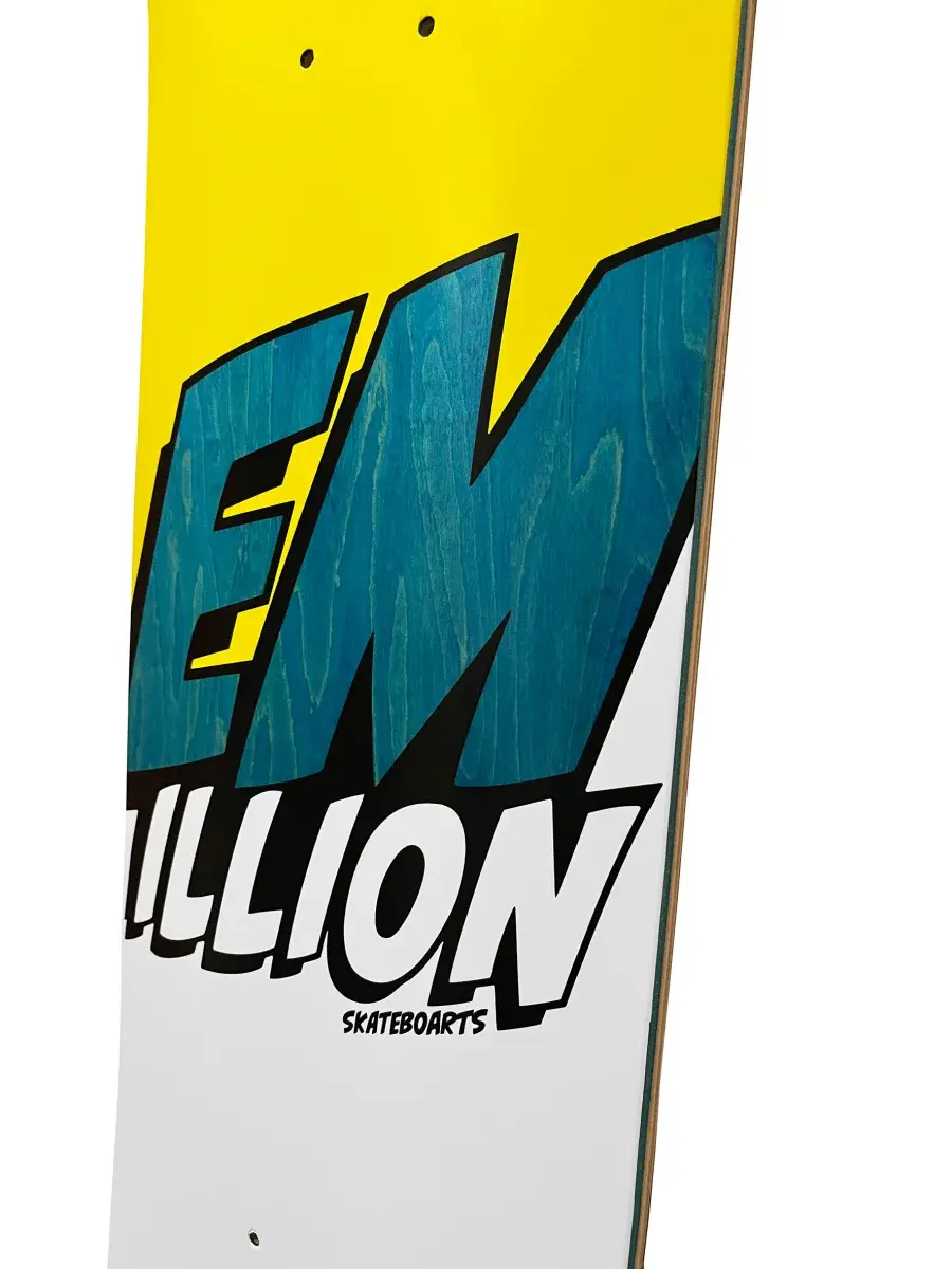 EMillion Deck - Logo - 8.125 x 31.5 yellow