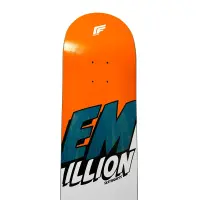 EMillion Deck - Logo - 8.25 x 32.0 orange