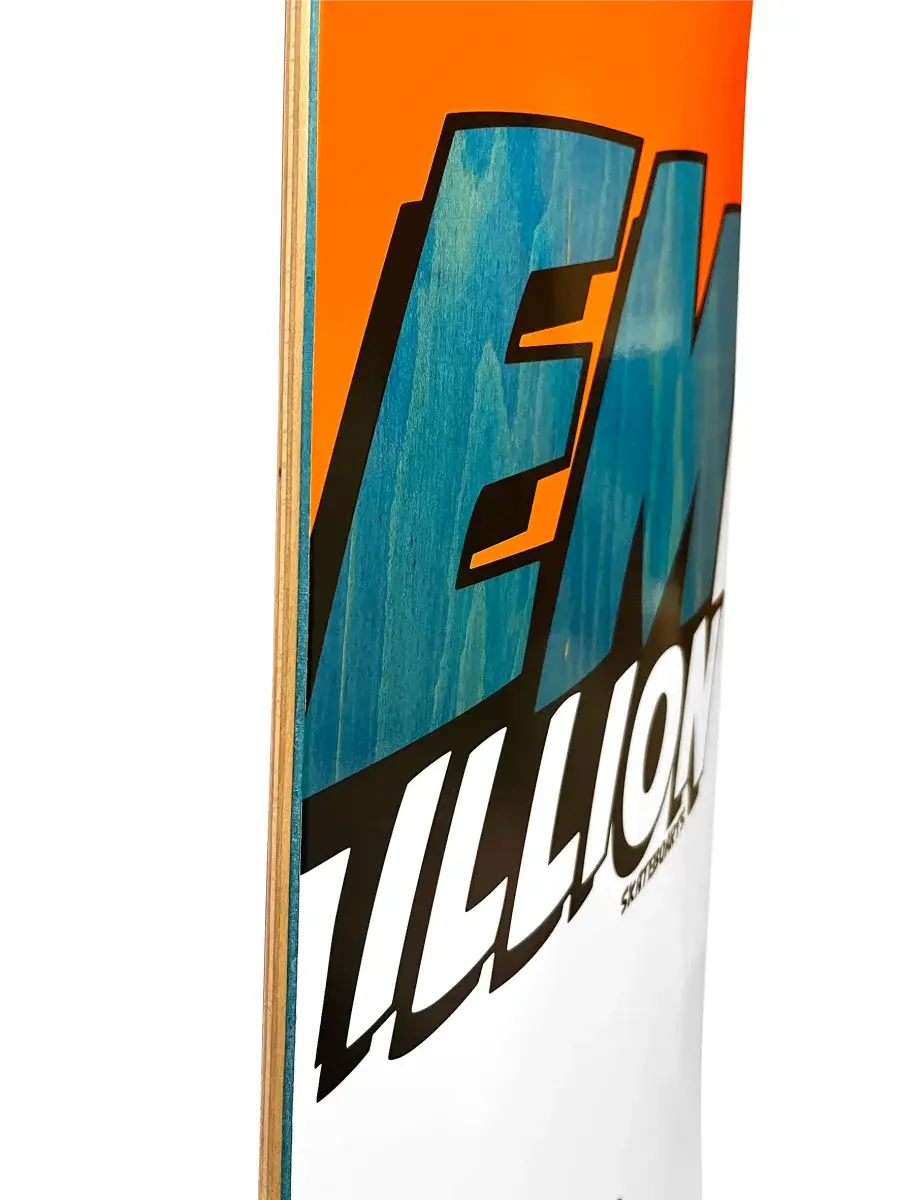 EMillion Deck - Logo - 8.25 x 32.0 orange