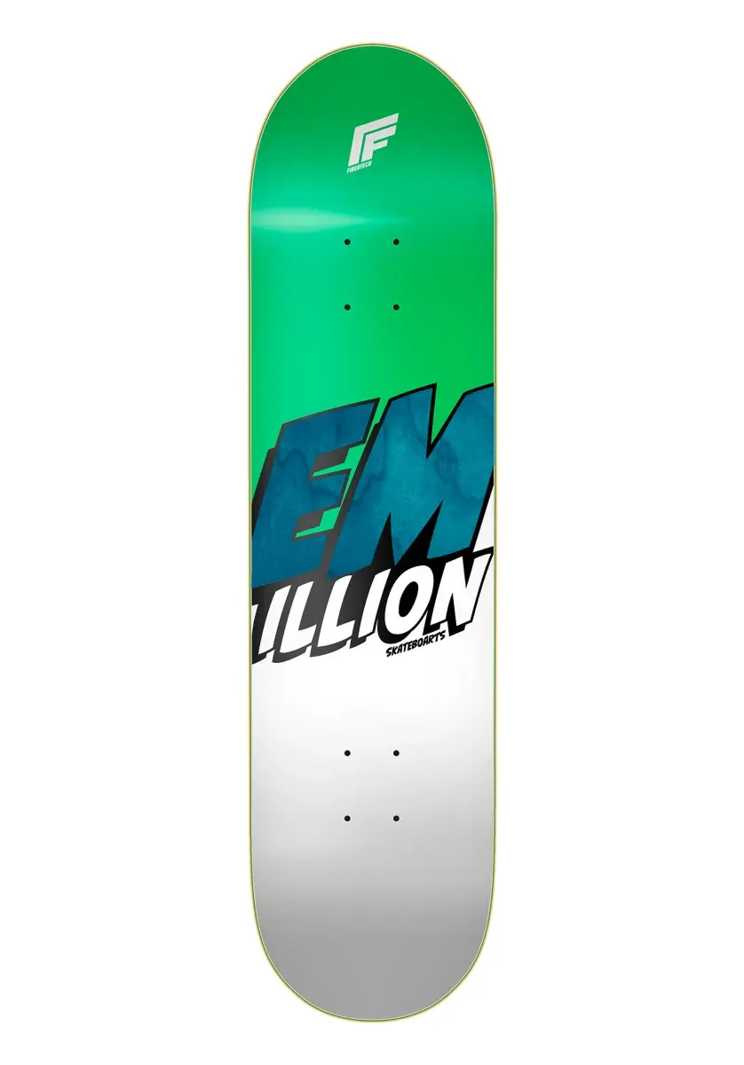 EMillion Deck - Fibertech -  Logo - 8.375 x 32.0 grün