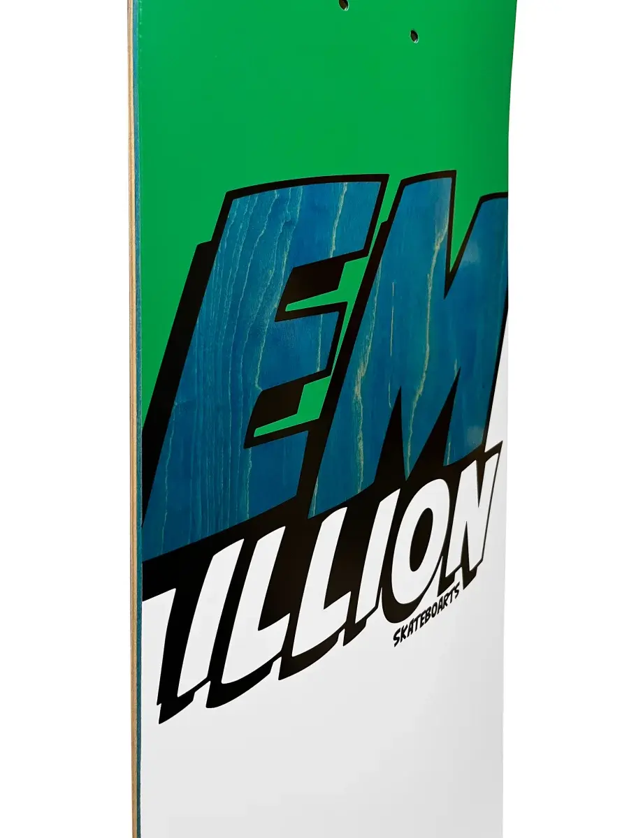 EMillion Deck - Fibertech -  Logo - 8.375 x 32.0 grün