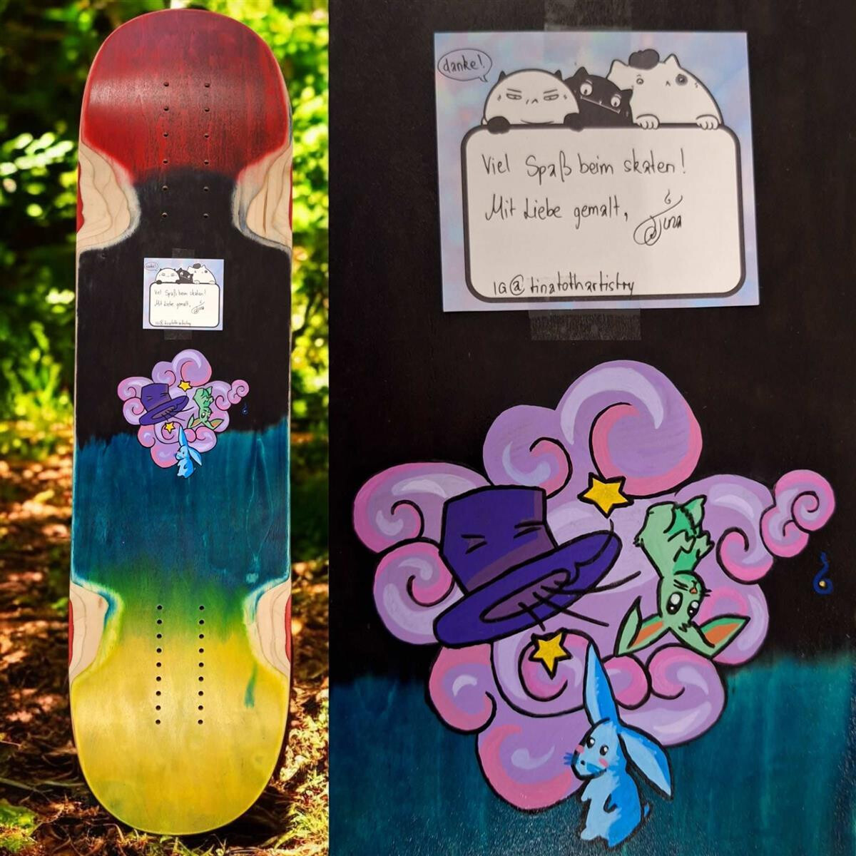 SkaReCo Deck Beginner Pop 8,25” * 32,5” WB14 - WB18  natural handpainted