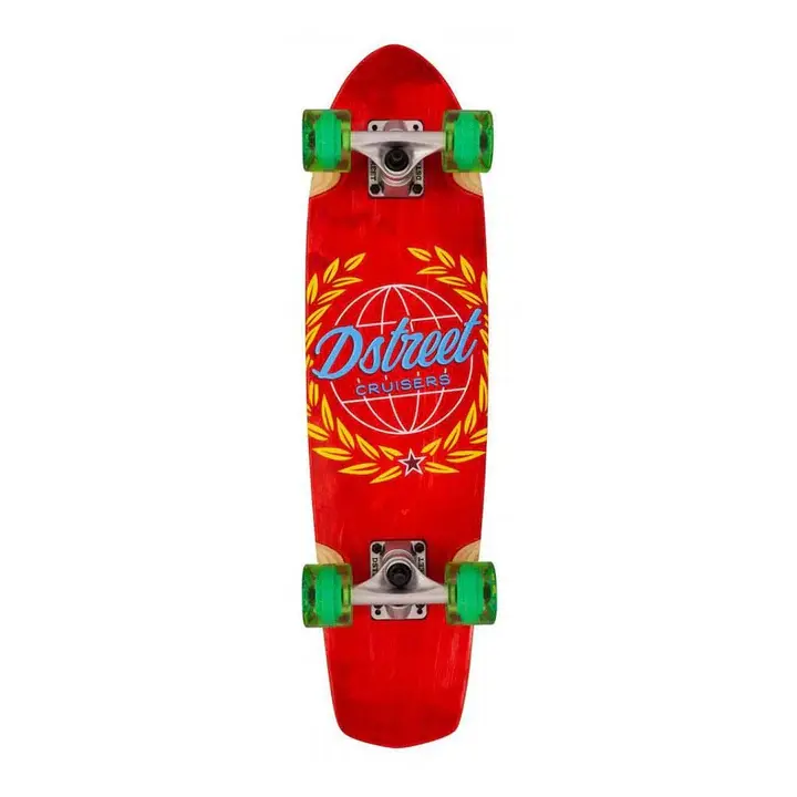 D-Street Complete Cruiser Atlas Red 28" x 7.25" WB14"