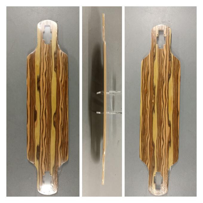 SkaReCo Deck Shape390 Drop Through 39"x9,5" WB30" smoked Wood