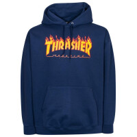 Thrasher Hoodie Flame Logo navy L