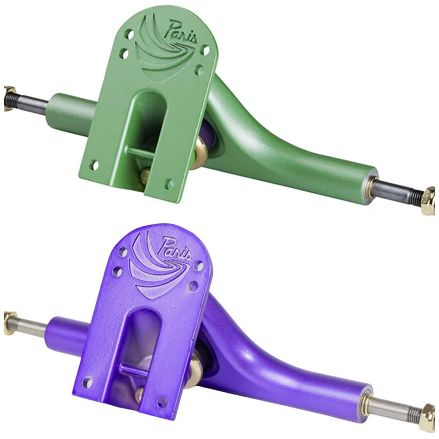 Paris Truck Longboard V3 180mm 50° purple tide + tropic green mixed set