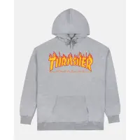 Thrasher Hoodie Flame Logo grey