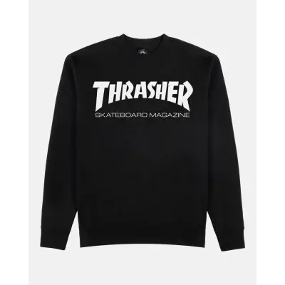 Thrasher Crewneck Sweatshirt Skate Mag black