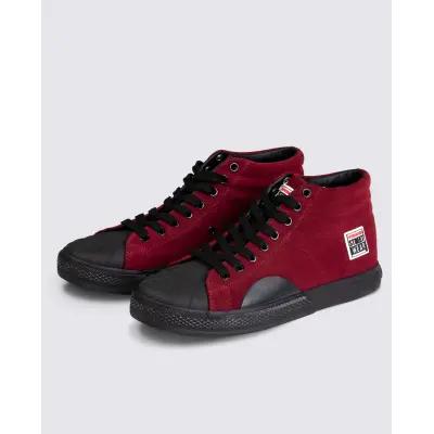 Vision Sneaker Canvas High Top red/black 10,5 / 44