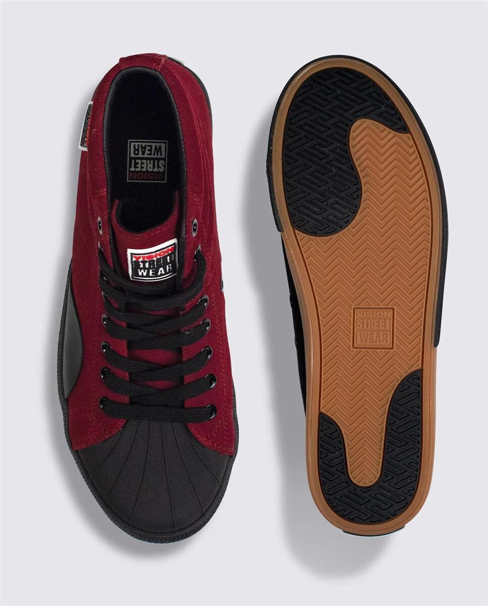 Vision Sneaker Canvas High Top red/black 10,5 / 44