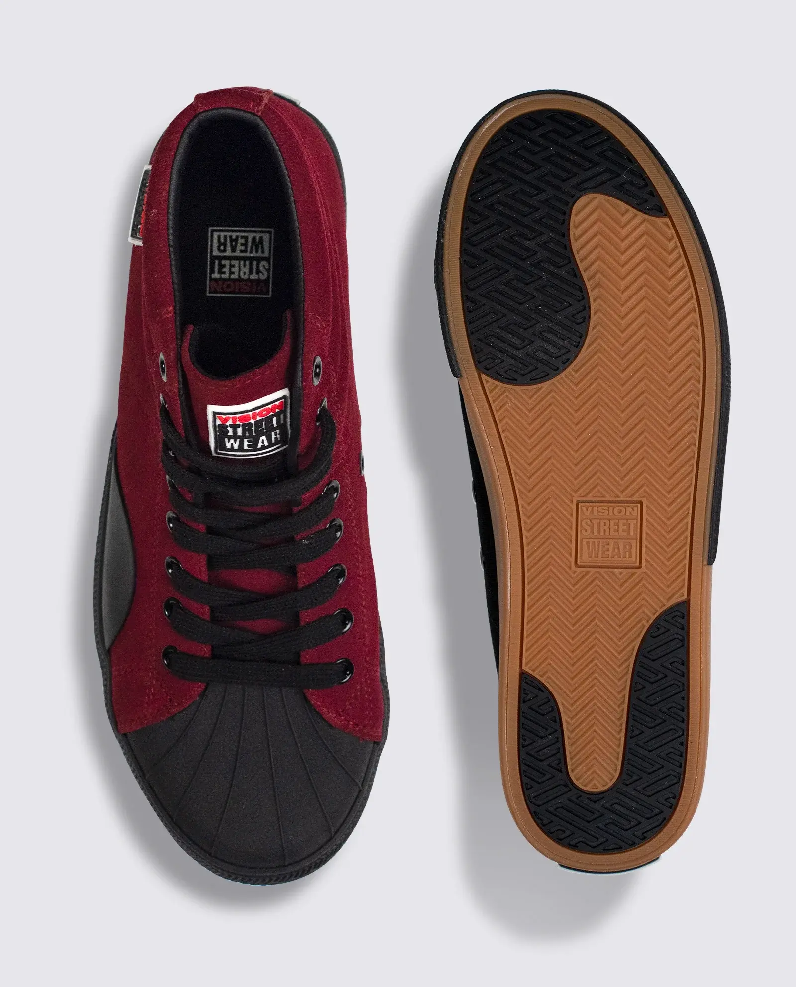 Vision Sneaker Canvas High Top red/black 10,5 / 44