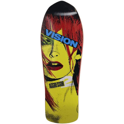 Vision Deck Aggressor 2 - Old School Modern Concave 30,25" x 10" WB15,25" red