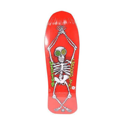 Vision Deck Groholski Skeleton Old School 30" x 10.25"  WB16" red