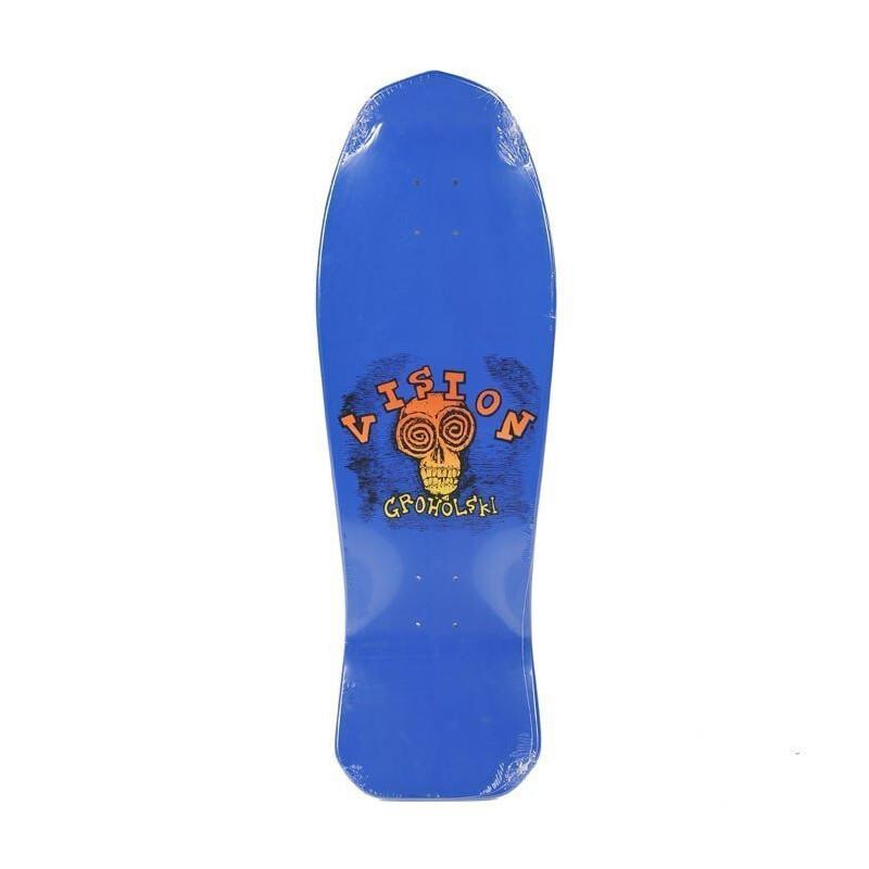 Vision Deck Groholski Skeleton Old School 30" x 10.25"  WB16" blue